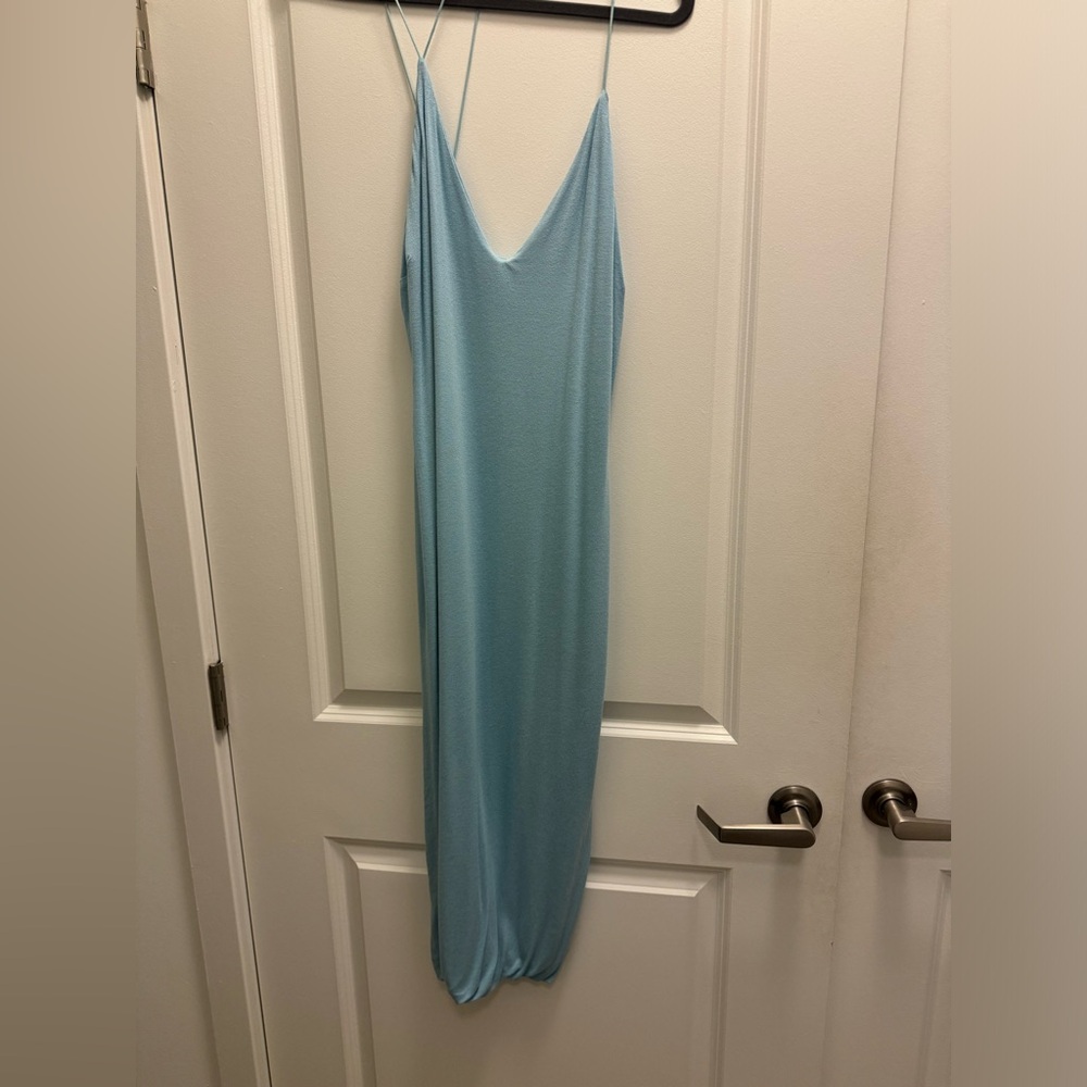 Fashion Nova- XL Blue Midi Dress - Picture 4 of 6